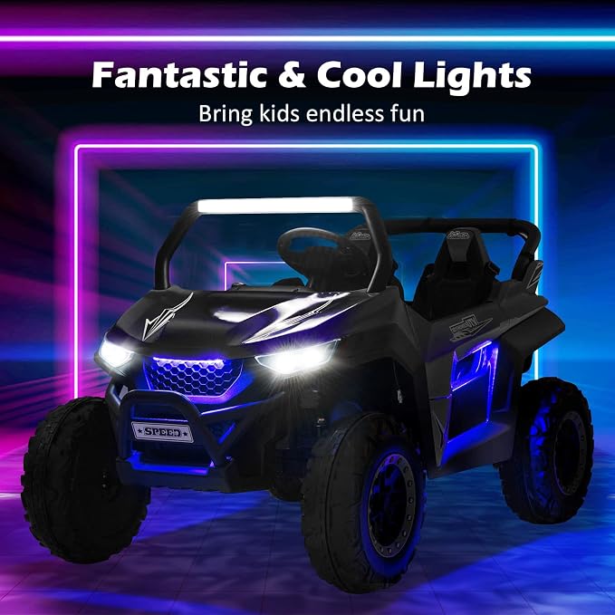 Costzon 2-Seater Ride on Car for Kids, 12V Kids' Electric Vehicles w/Remote - Image 2