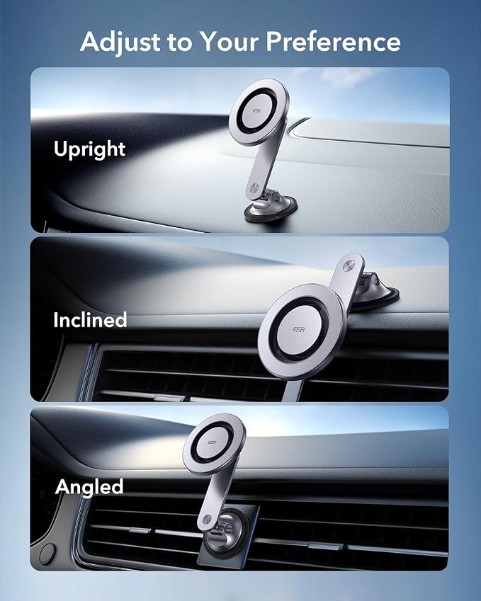 ESR for MagSafe Car Mount, Dashboard Magnetic Phone Holder for Car, 360° - Image 3