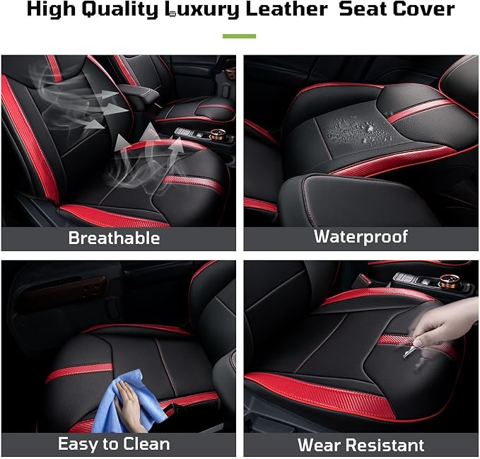 Seat Covers Fit for Ford Maverick 2022-2025 Double Cab XL XLT Lariat, Full - Image 5