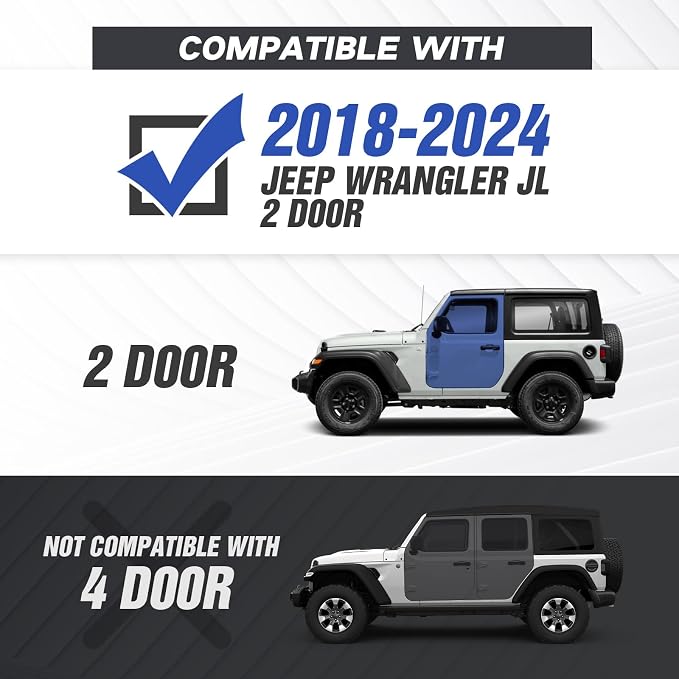 for Jeep JL Running Boards Drop Side Steps Compatible - Image 2