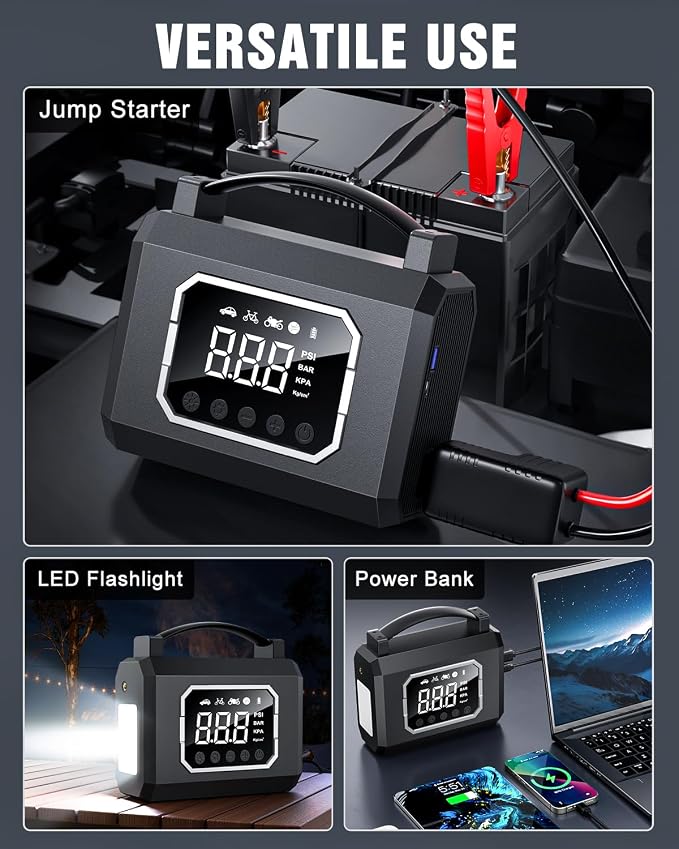 Jump Starter 3000A, Car Battery Jumper Starter Portable - Image 3