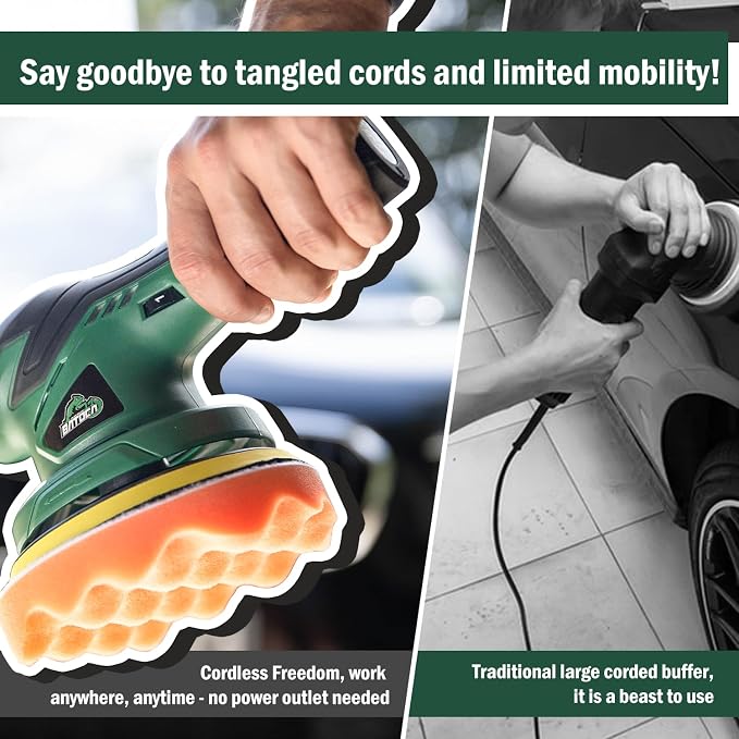 BATOCA - Cordless Car Buffer Polisher - 1pcs 2.0Ah 12V Lithium-ion Rechargeable - Image 7