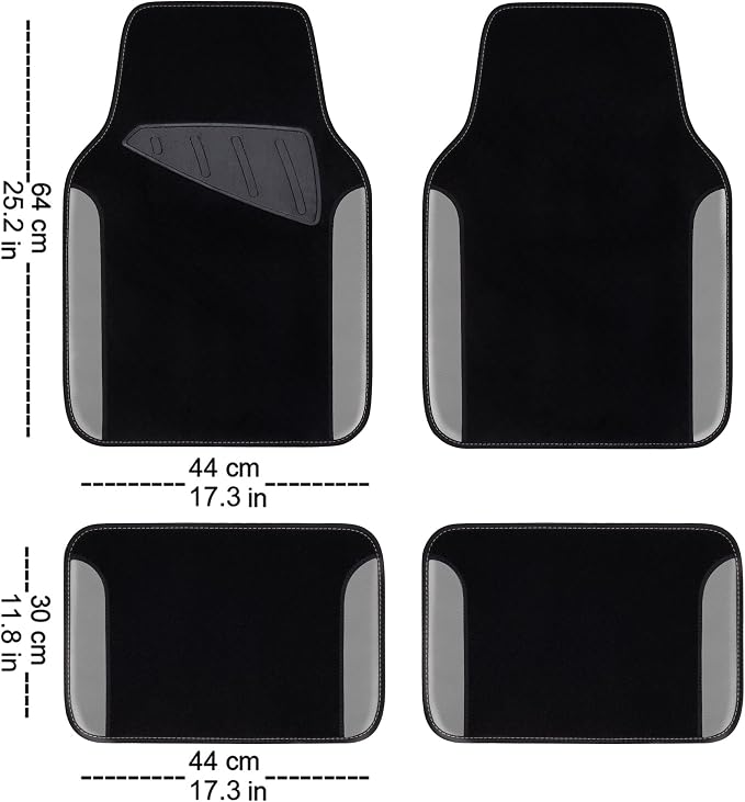 CAR PASS 3D Air Mesh Car Seat Covers Full Sets w/5mm Sponge, Steering Wheel - Image 4
