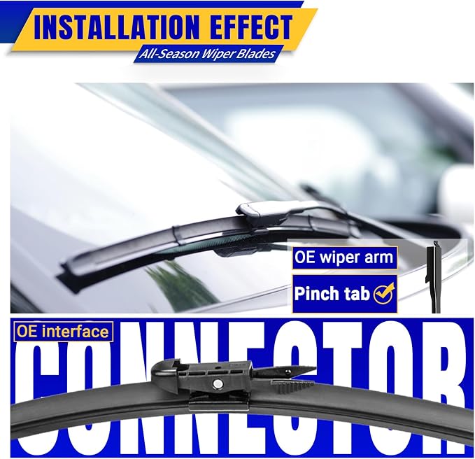 3 wipers Replacement for 2012-2017 Buick Enclave, Windshield Wiper Blades - Image 3