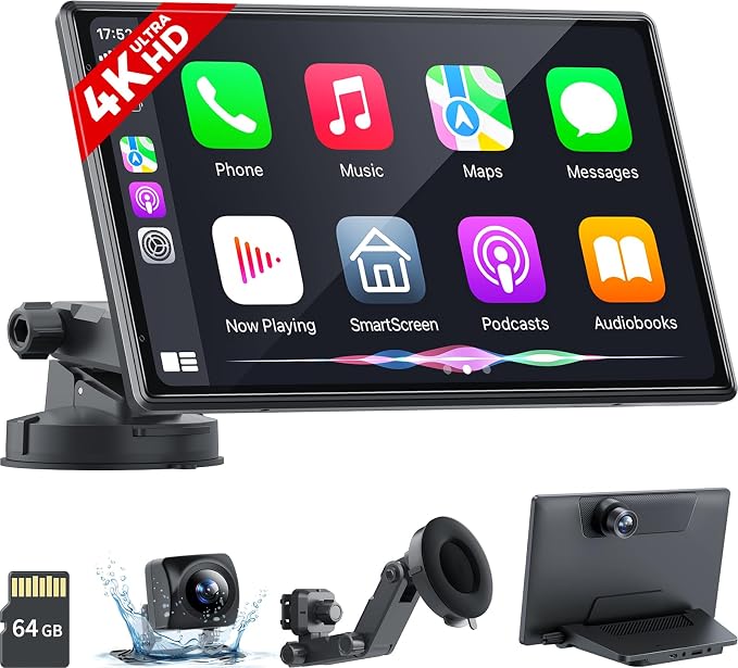 Wireless Portable Carplay Screen by EOYAA