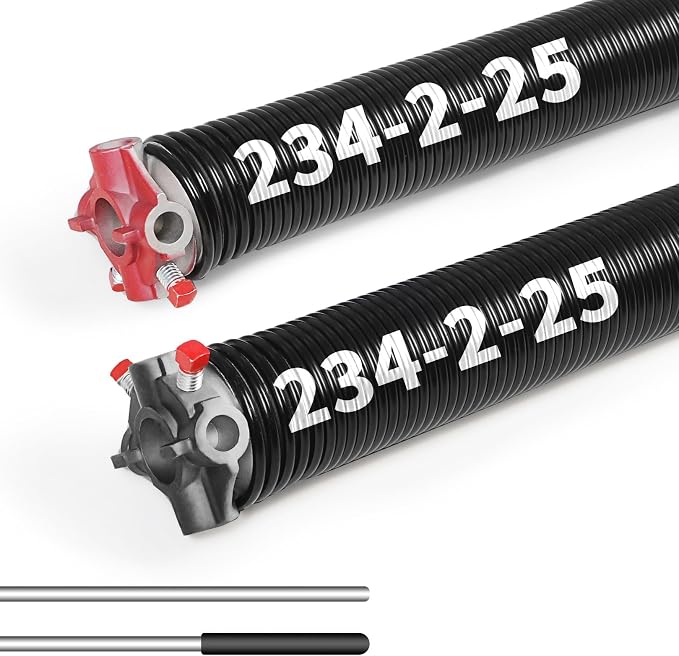 Pair of 2"Garage Door Torsion Springs Set by Jecoupoon