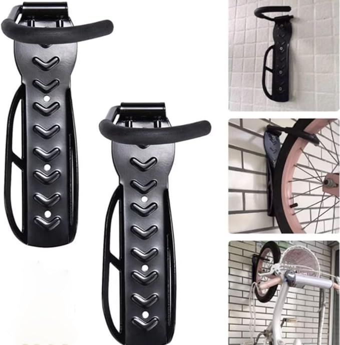 JEUIHAU 6 Pack Bike Rack Garage Wall Mount, Vertical Bike Hooks, Heavy Duty - Image 6