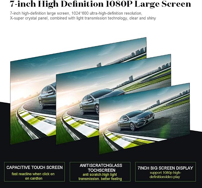Hikity Single Din Touchscreen Car Stereo 7 Inch Touch Screen Car Radio - Image 8
