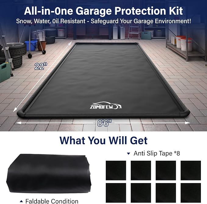 Garage Car Mat, Non-Slip Garage Floor Mat, Heavy Duty Waterproof Containment Mat - Image 2