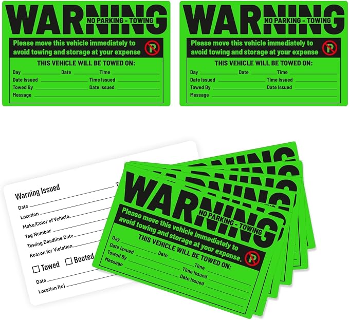 easykart labels 50 Parking Violation Sticker - Image 3