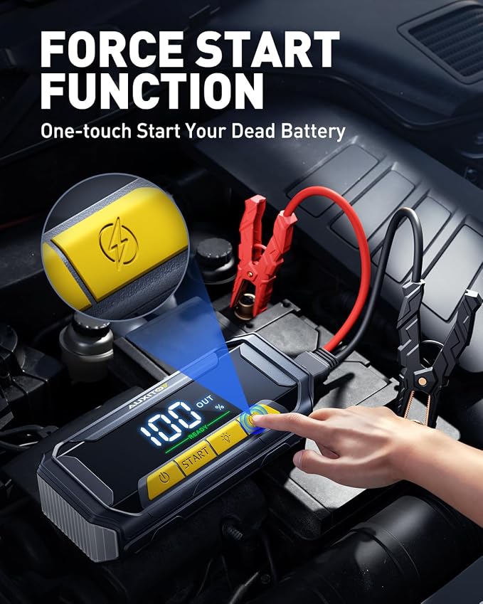 AUXITO 8000A Car Battery Jump Starter Boost Force Start Function Jump Box 60W - Image 3