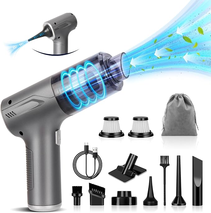 Handheld Car Vacuum Cleaner Cordless, High-Power Brushless 20000PA Mini Hand by Eascor