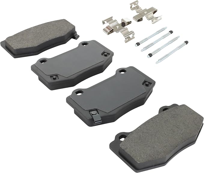 Premium Semi-Metallic Rear Brake Pads Compatible - Image 2