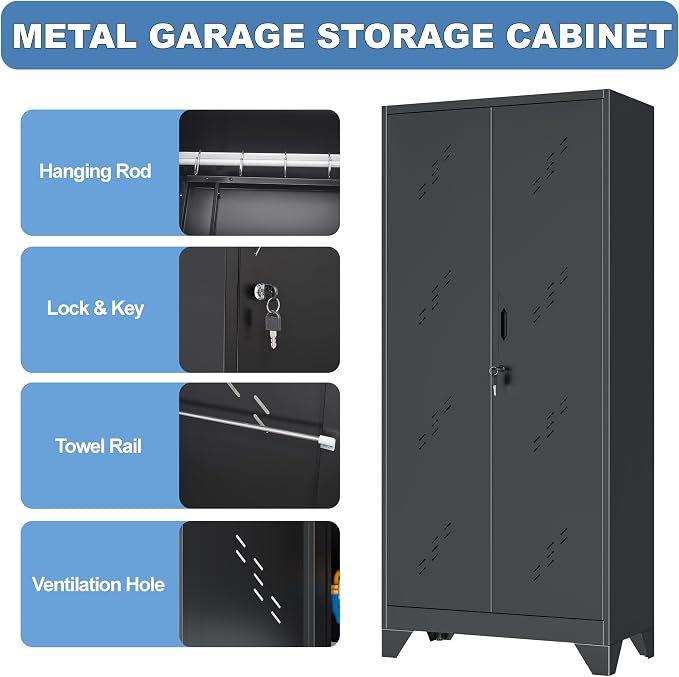 Metal Garage Storage Cabinet - Image 3