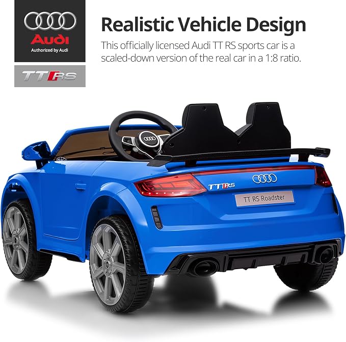 Electric Ride on Car for Kids, Licensed Audi 12V 7Ah Kids Ride-on Toy for - Image 4