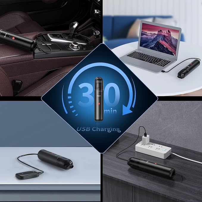 RUBOT Handheld Vacuum Cleaner, 16000PA Powerful Suction Car Vacuum Protable - Image 6