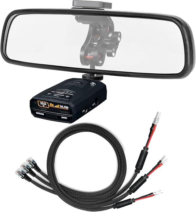 Radar Detector Rearview Mirror Mounting Bracket, 13.8" Radar Detector Hard Wire by Unknown