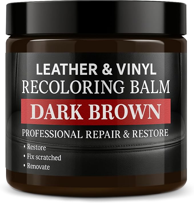 Leather Color Restorer, Leather Recoloring Balm, Scratch Remover, Leather Dye by Laxmorph