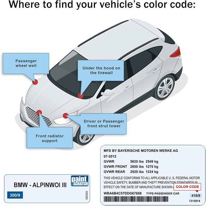 Touch Up Paint for BMW Black Sapphire-Exact Match–Chips and Nicks TouchUp Paint - Image 8