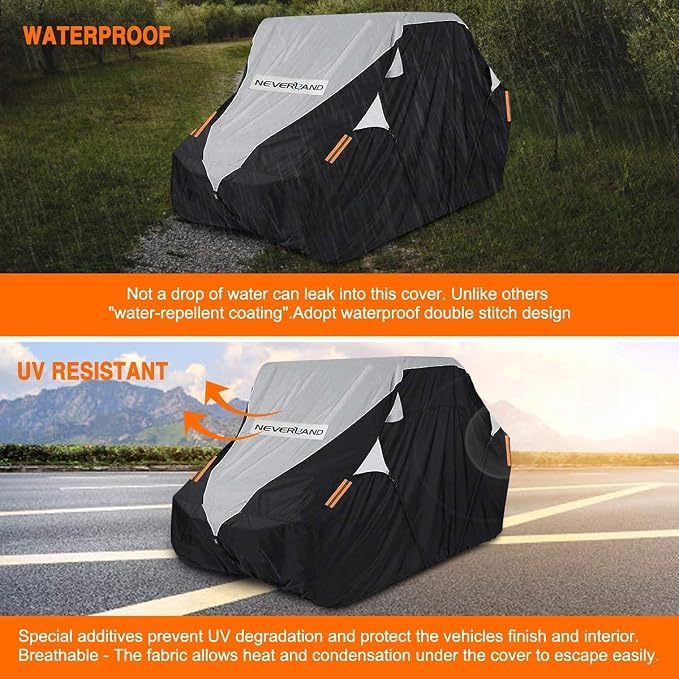 Neverland UTV Cover Waterproof 300D Heavy Duty 4-6 Seater 4 Door Side by Side - Image 5