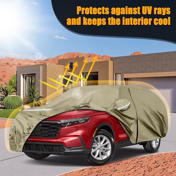 Waterproof Car Covers Replace for 2002-2025 Honda CRV, Windproof Bands for Snow - Image 7