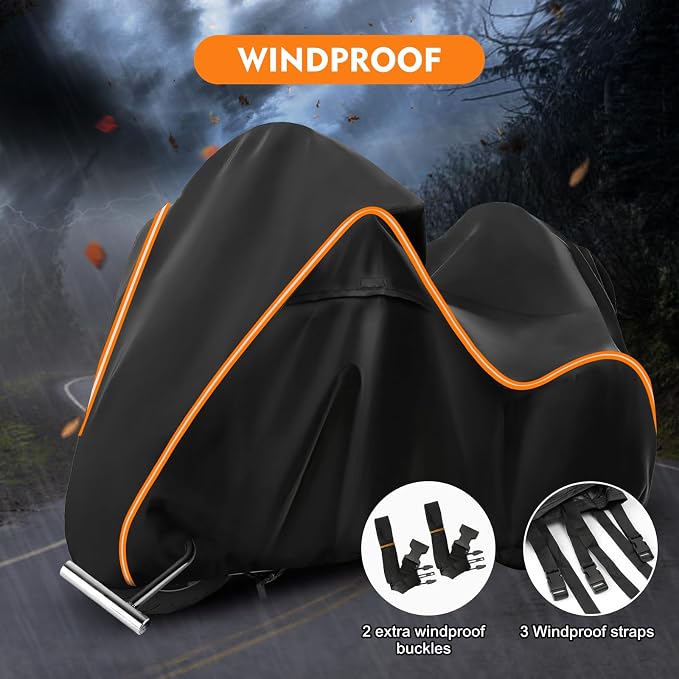 420D Motorcycle Cover for Harley Davidson Ultra Limited, Road Glide Limited - Image 5