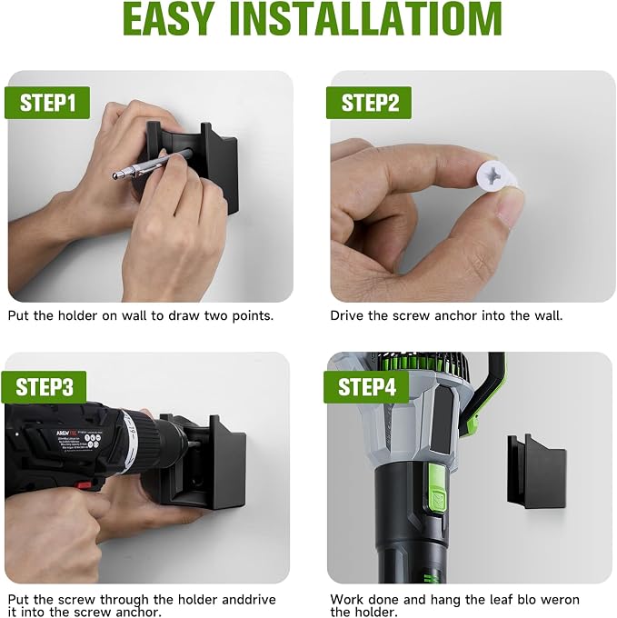 Leaf Blower Wall Mount Holder Compatible - Image 7
