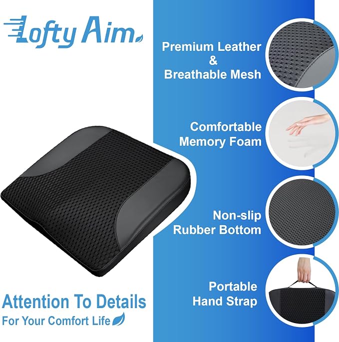 Car Seat Cushion, Comfortable Memory Foam Seat Pillow - Image 6