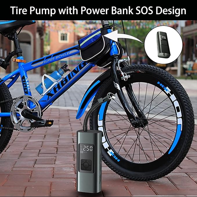 Tire Inflator Portable Air Compressor: Cordless Air Pump - Image 3
