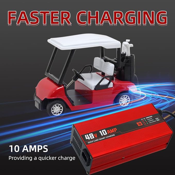 48V 10AMP Club Car Golf Cart Battery Charger - Image 2