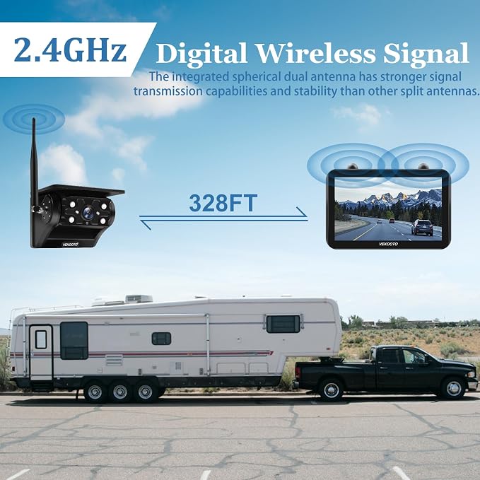 2 Magnetic Solar Wireless Backup Camera - Image 3