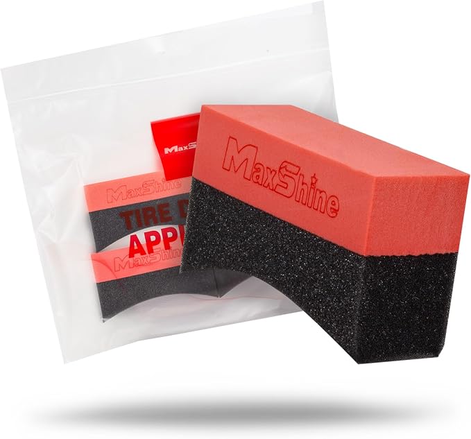 Maxshine Tire Dressing Applicator, Curved Foam Pad 10x4cm, High-Density by Maxshine