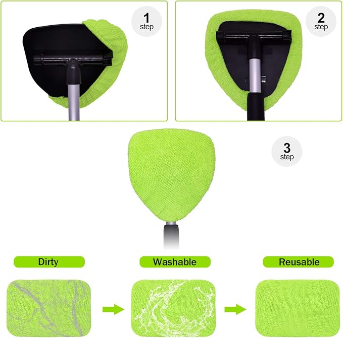 XINDELL 5 Pack Microfiber Pads – Replacement Heads Cover - Image 4