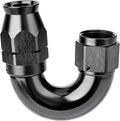EVIL ENERGY 10AN 180 Degree PTFE One Piece Full Flow End Hose Fitting Aluminum by EVILENERGY