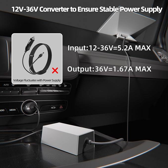DAIERTEK Starlink Mini Adapter, 36V 1.67A Output, 12V-36V Input, 19 AWG Power - Image 3