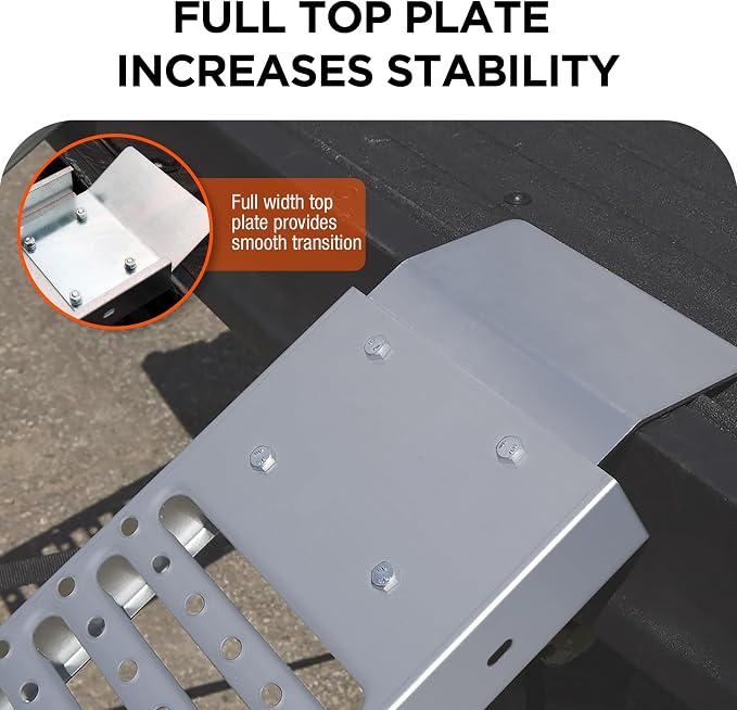 Rockland 72" x 9" Tri-Fold Steel Truck Ramps, 1000 LBS Capacity, Folding - Image 6