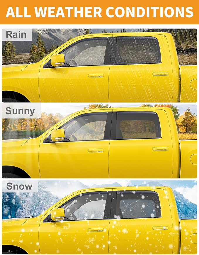 in-Channel Window Rain Guards Fit - Image 6