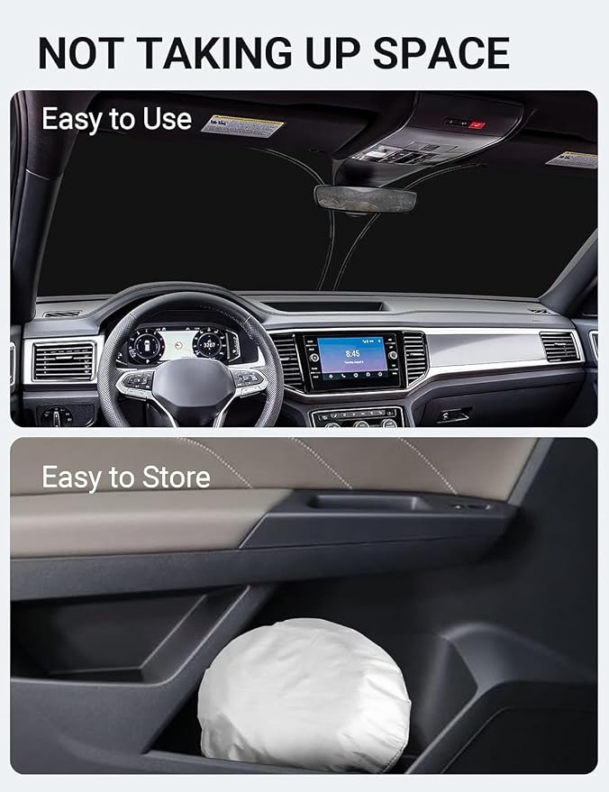 Proadsy for Volkswagen Atlas 2018-2024 2025 Windshield Sun Shade 4-Layer - Image 8