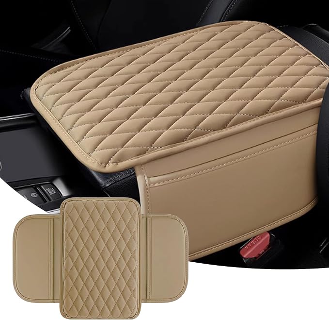 Car Center Console Cover, Upgraded Leather Arm Rest Cover by Unknown