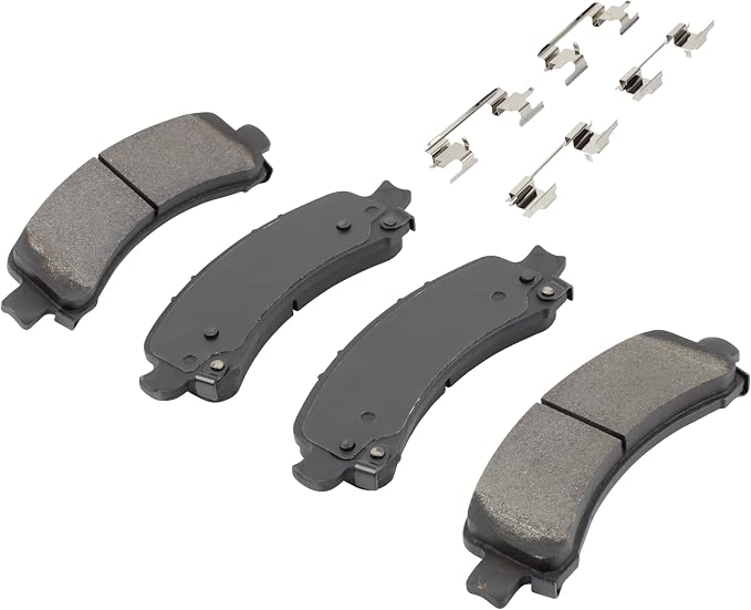 Premium Semi-Metallic Rear Brake Pads Compatible - Image 2