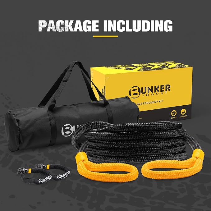BUNKER INDUST 3/4in×20ft Kinetic Recovery Rope - Image 8
