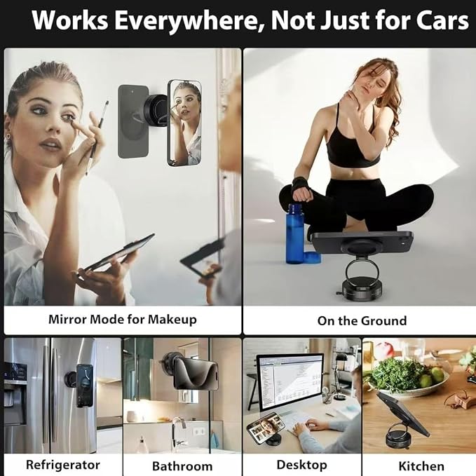 Super Strong Magnetic N52 car Phone Holder, 3-axis Folding, 360° Multi-Angle - Image 6