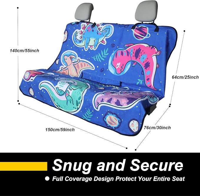 Back Seat Cover for Car Trucks Van SUV, Waterproof Rear Bench Towel Seat Covers - Image 2