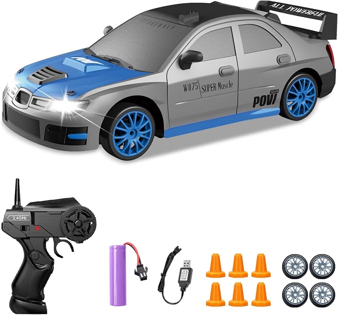 RC Drift Car, 1/24 2.4GHz 4WD Remote Control Car High Speed Drift RC Cars by YUANPLAN
