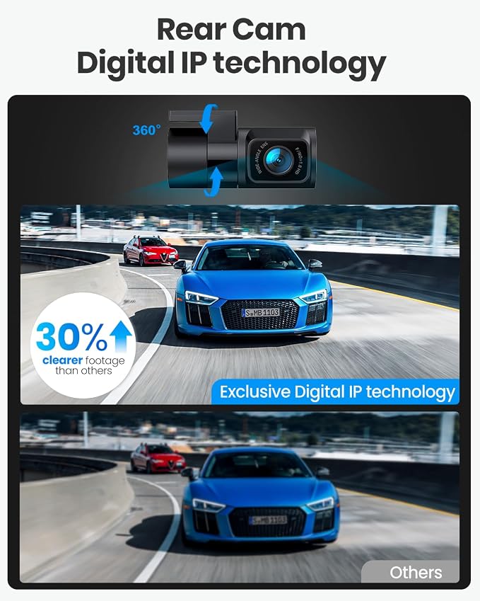 Real 4K 30fps Dash Cam Front and Rear, 2 Channel HDR - Image 6