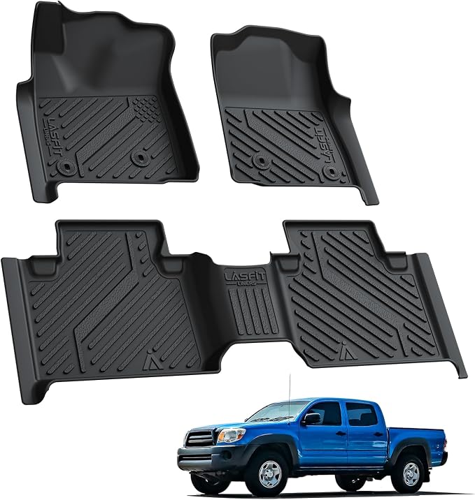LASFIT Floor Mats for Toyota Tacoma 2005-2011 Access Cab All Weather Custom Fit - Image 8
