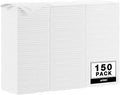 AIDEA Microfiber Cleaning Cloth White 150PK, Microfiber Towels by AIDEAHOME