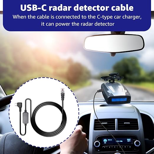 USB-C to RJ11 Plug Cable, Radar Detector Cable - Image 2