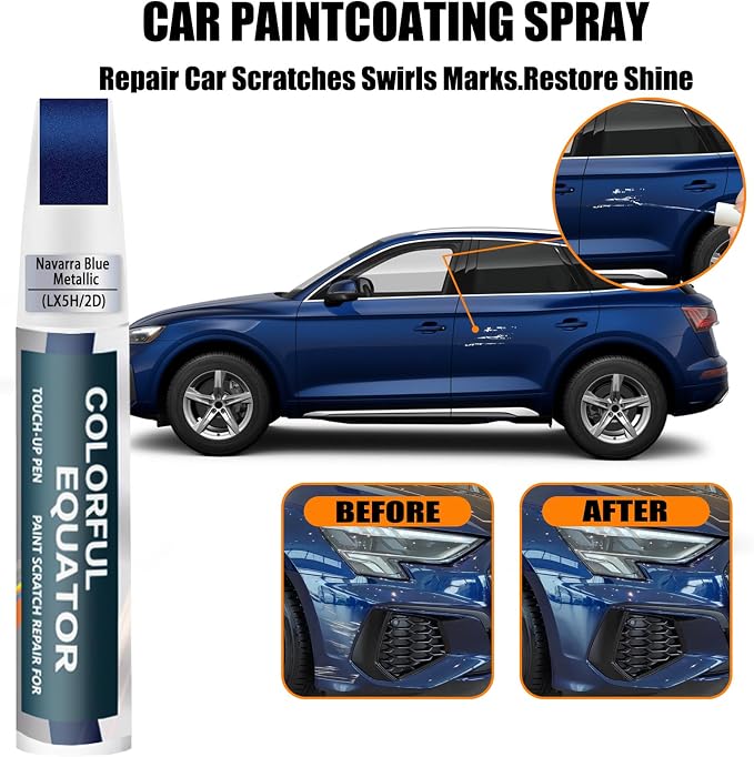 Navarra Blue Metallic Touch Up Paint Compatible - Image 3
