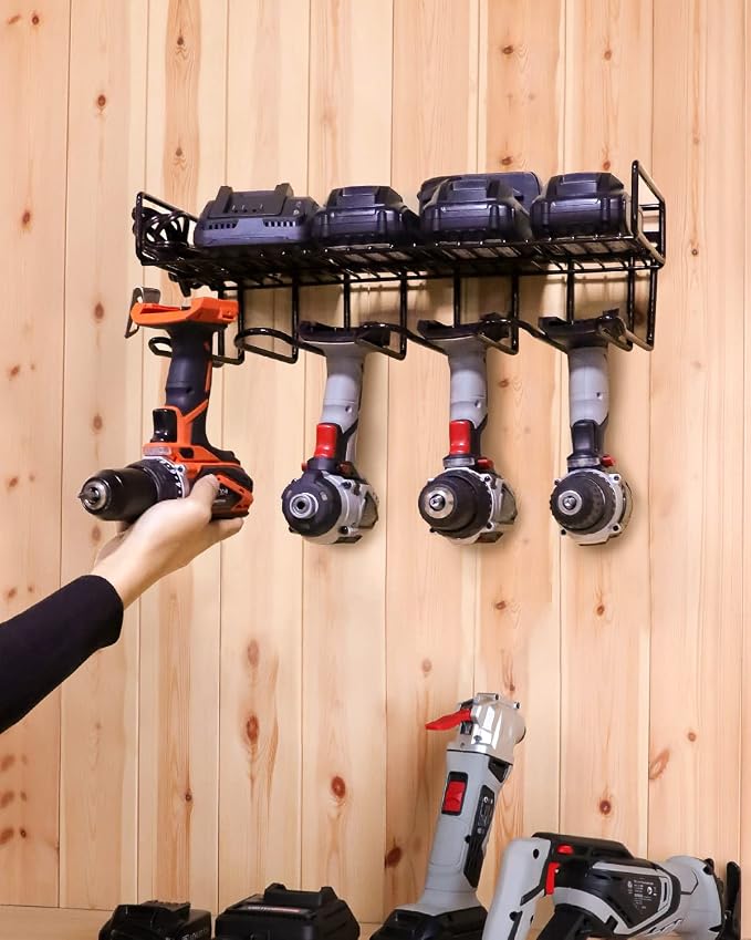 UNITEDPOWER Wall Mounted Power Tool Organizer Holder, Heavy Duty Utility - Image 8